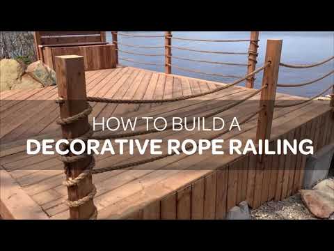 How To Build a Decorative Rope Railing