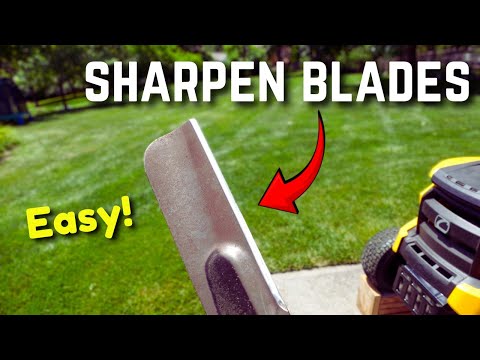 How to Sharpen Lawn Mower Blades - THE EASIEST WAY